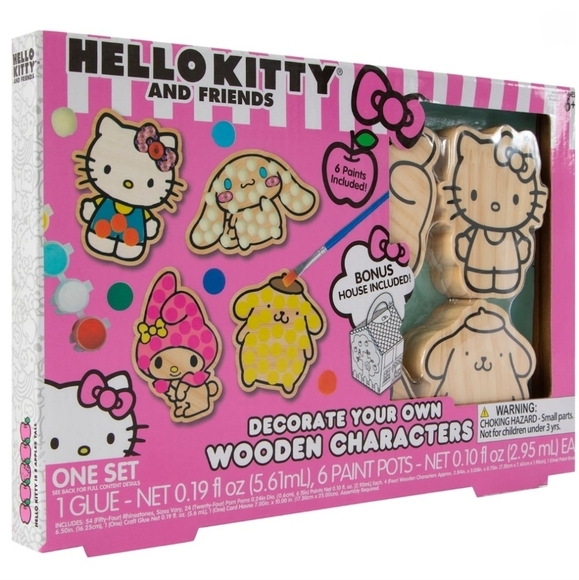 Sanrio Hello kitty & friends decorate your own wooden characters kit - Picture 8 of 8